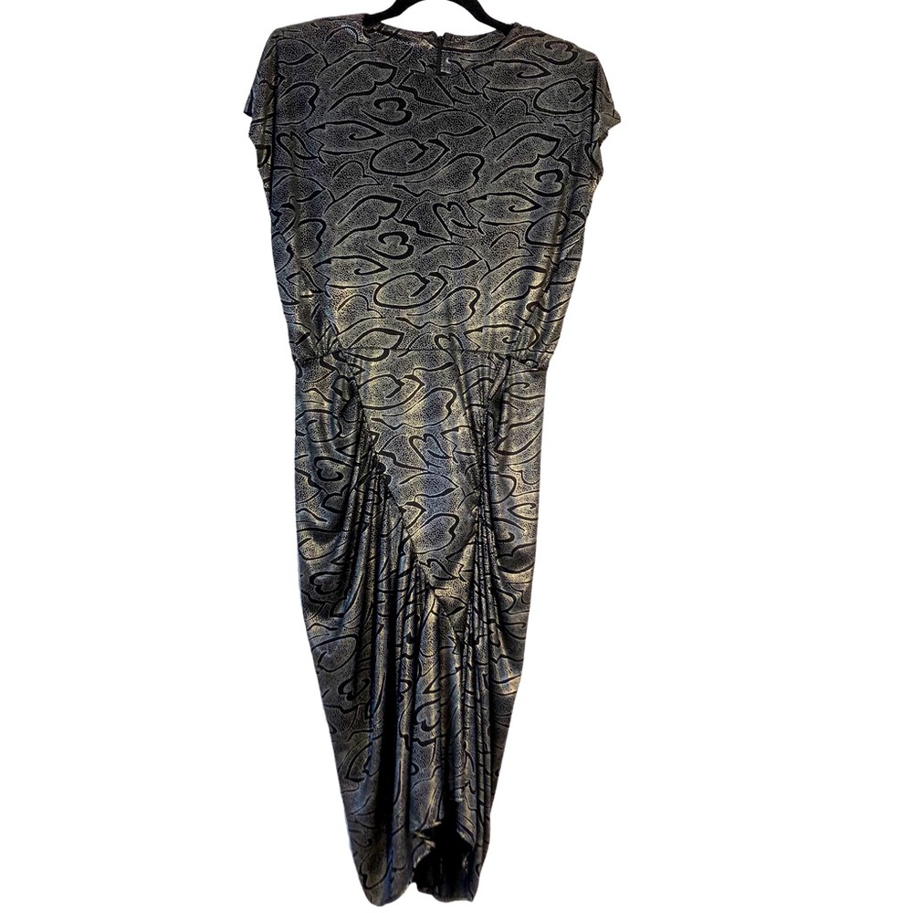 Vintage Stash Clothing Silver Foil Cocoon Dress